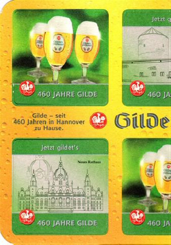 hannover h-ni gilde 460 jahre 4al (500-bogen mit 6 deckeln)